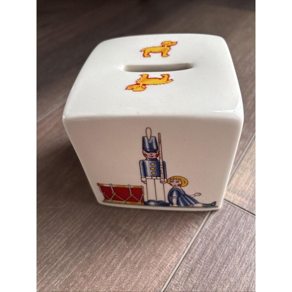 Vintage Tiffany & Co Tiffany's Childhood Toys Ceramic Savings Bank Classic Retro